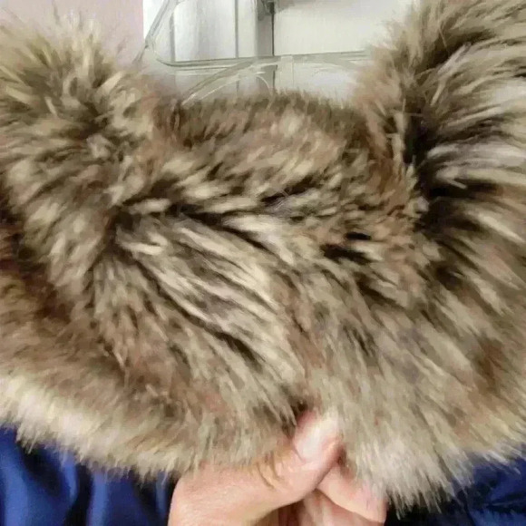 OLD NAVY Puffer Women's Jacket FAUX FUR TRIMHooded JacketSZ XL - Picture 5 of 9